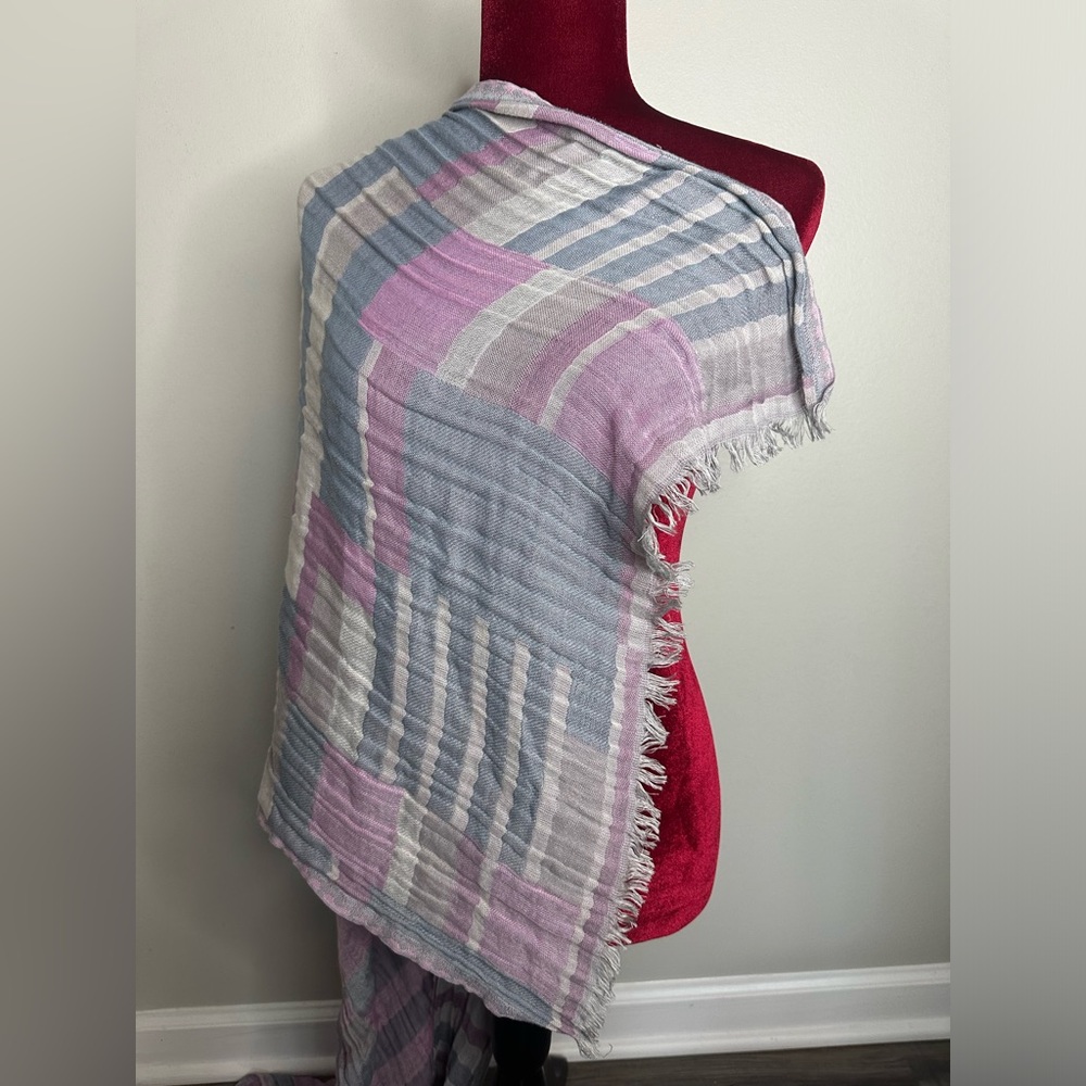 Purple and blue scarf